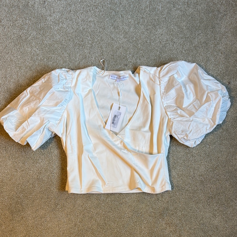 Endless Rose Cream Puff Sleeve Blouse